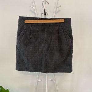 GAP Grey Checked Skirt